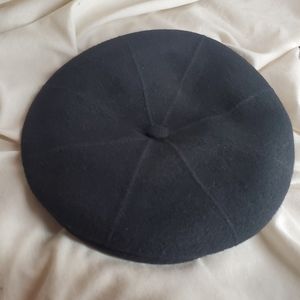 Kangol Y2K Black Beret Size XL